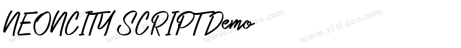 NEONCITY SCRIPT Demo字体转换